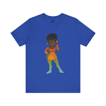 Uhura SD Fanart Print Unisex Jersey Short Sleeve Tee