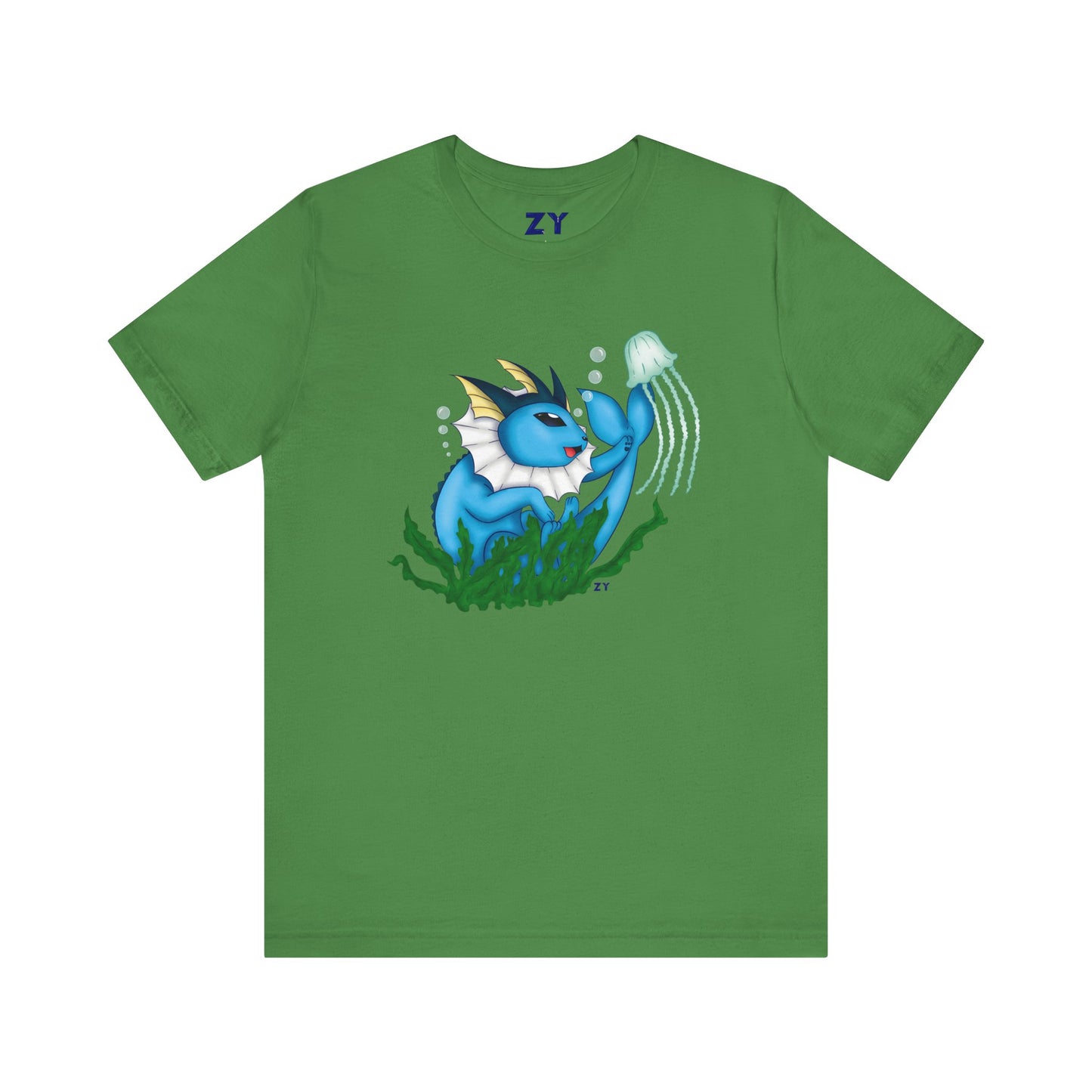 Water Play Print Character Print Unisex Jersey Short Sleeve Tee