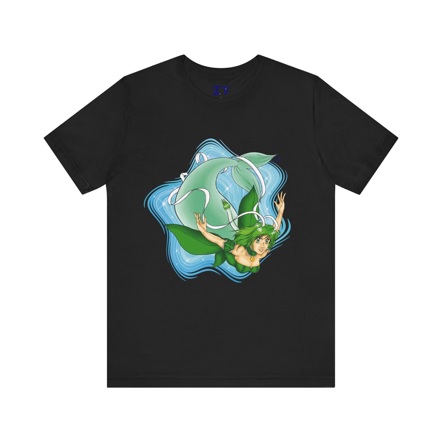 Mew Lettuce Mermaid Fanart Print Unisex Jersey Short Sleeve Tee