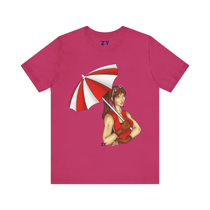 Umbrella Claire CVX Fanart Unisex Jersey Short Sleeve Tee