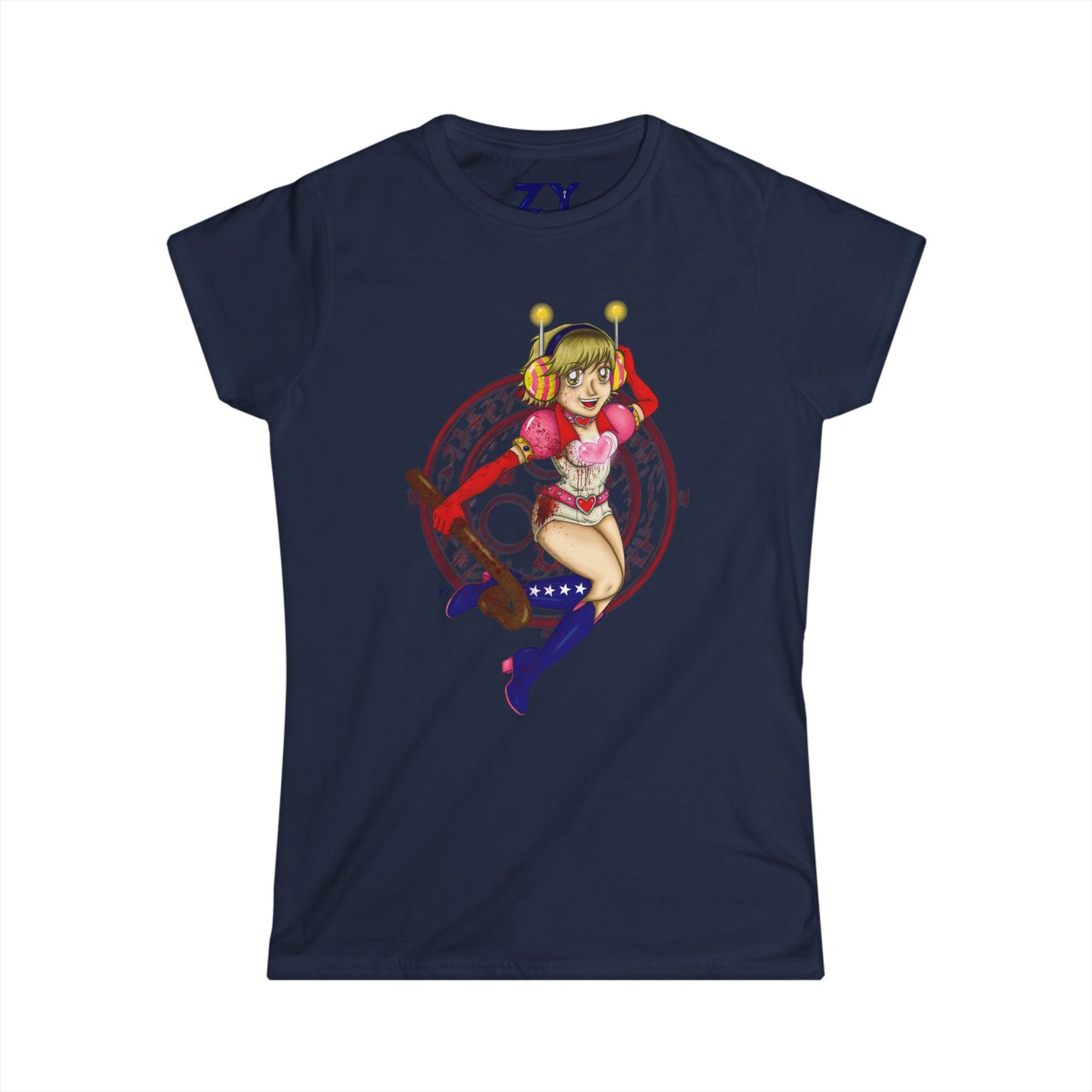 SH3 SD Princess Heart Heather Soft Style Ladies Tee