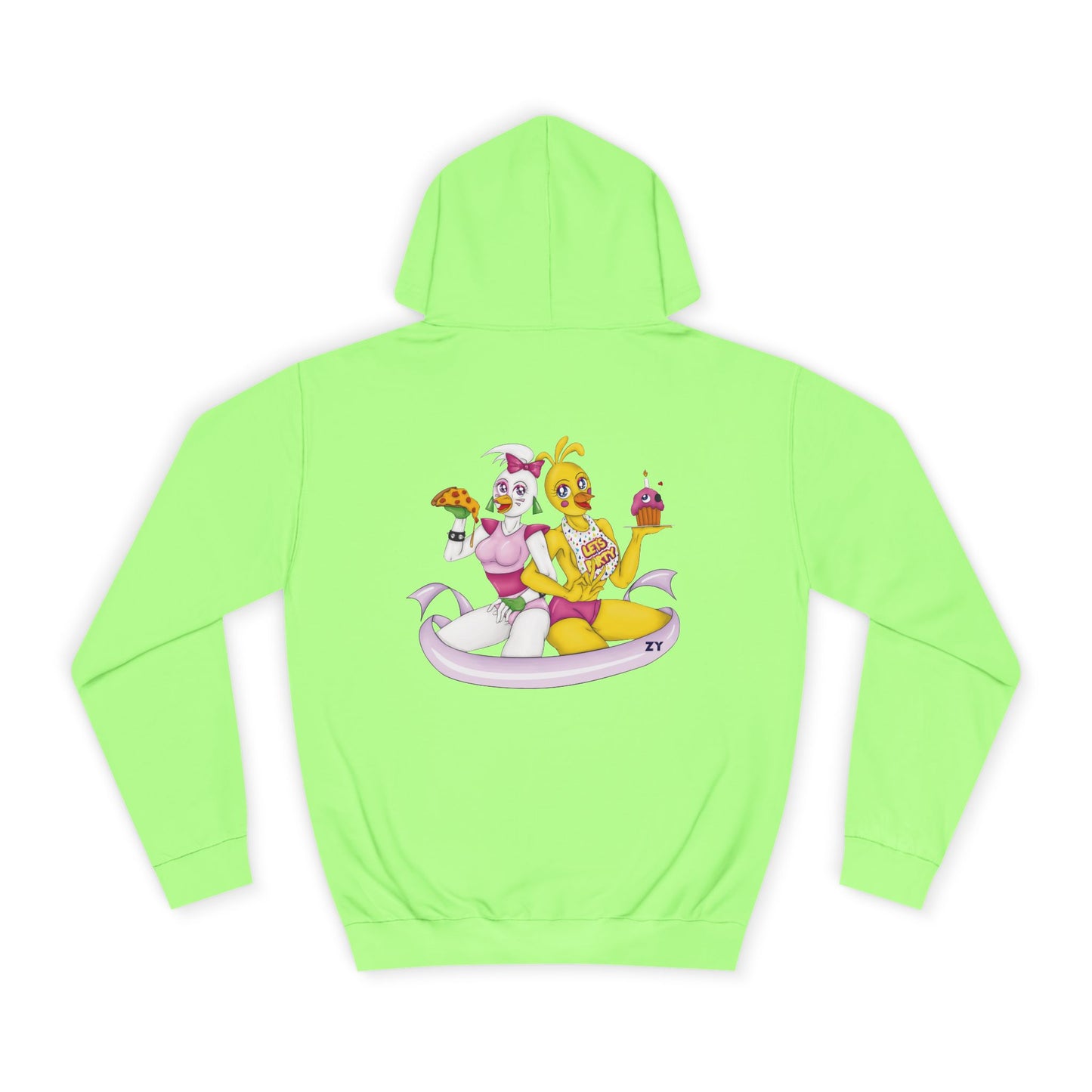Double Chica (Toy & Glamrock) Character Print Unisex Hoodie