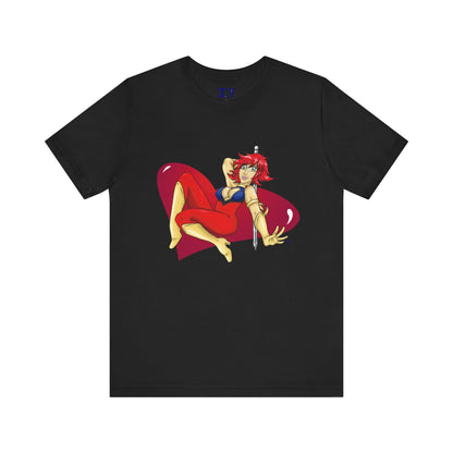 Cutey Honey Fanart Print Unisex Jersey Short Sleeve Tee