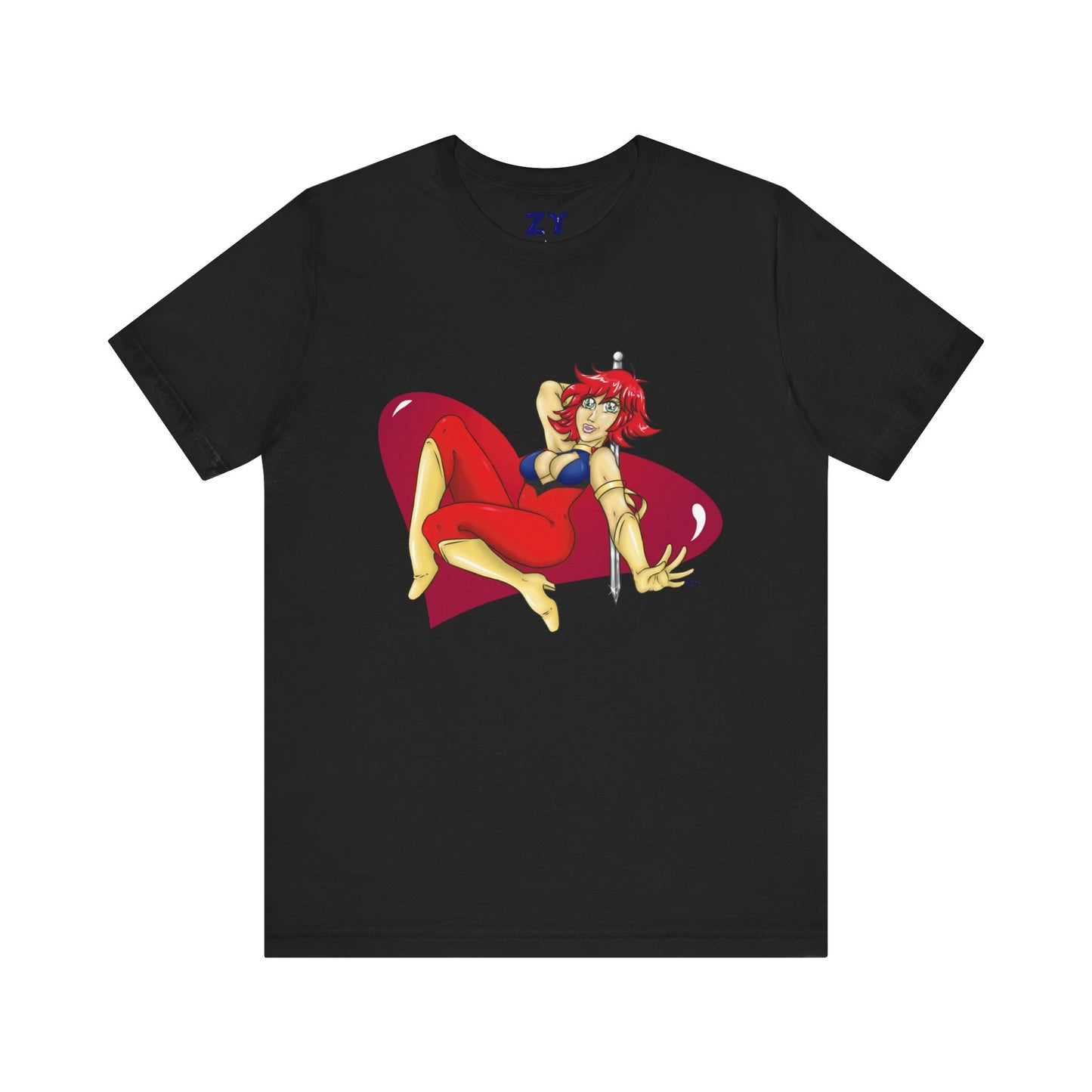 Cutey Honey Fanart Print Unisex Jersey Short Sleeve Tee