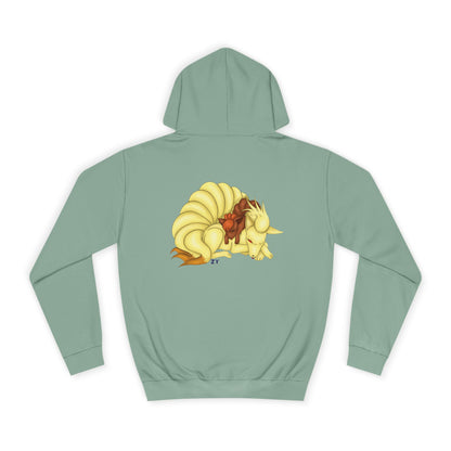 Poké Foxes 'Many Sleepy Tails' Print Unisex Hoodie