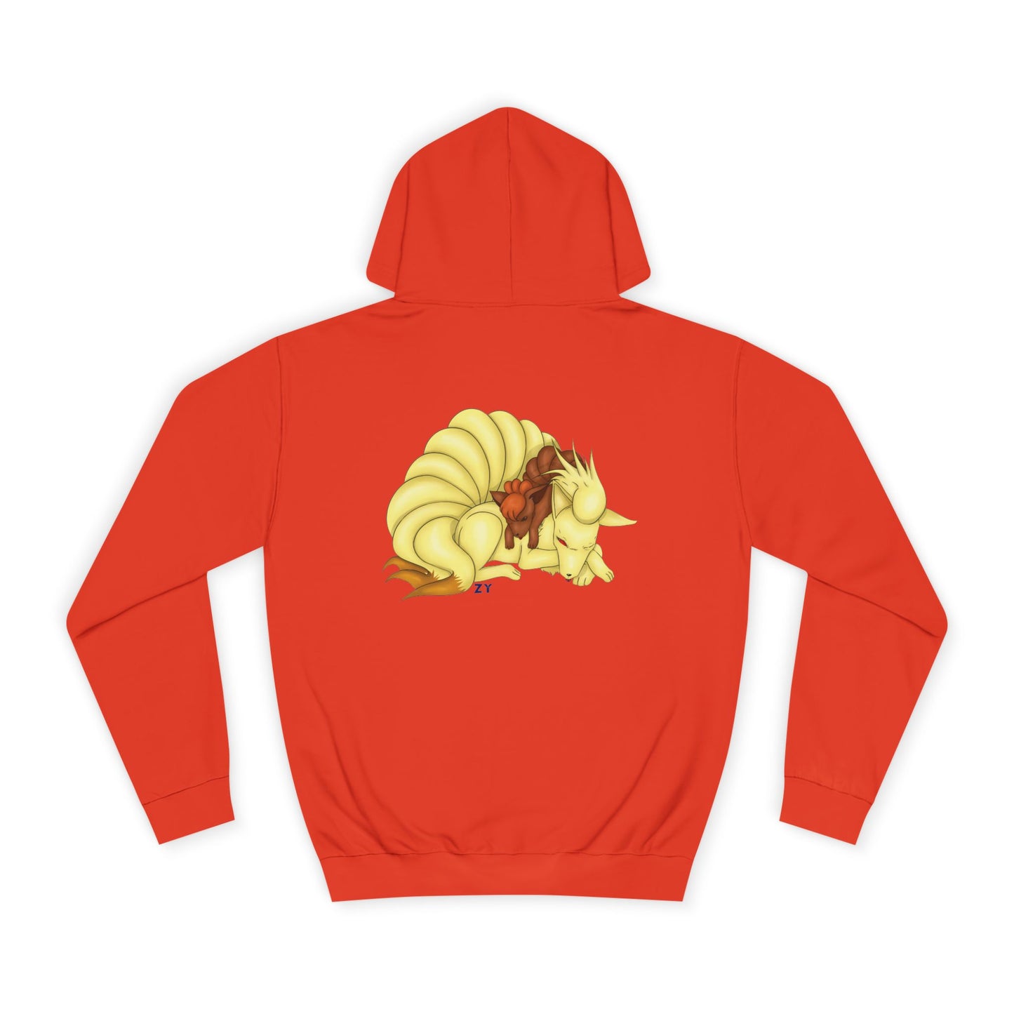 Poké Foxes 'Many Sleepy Tails' Print Unisex Hoodie