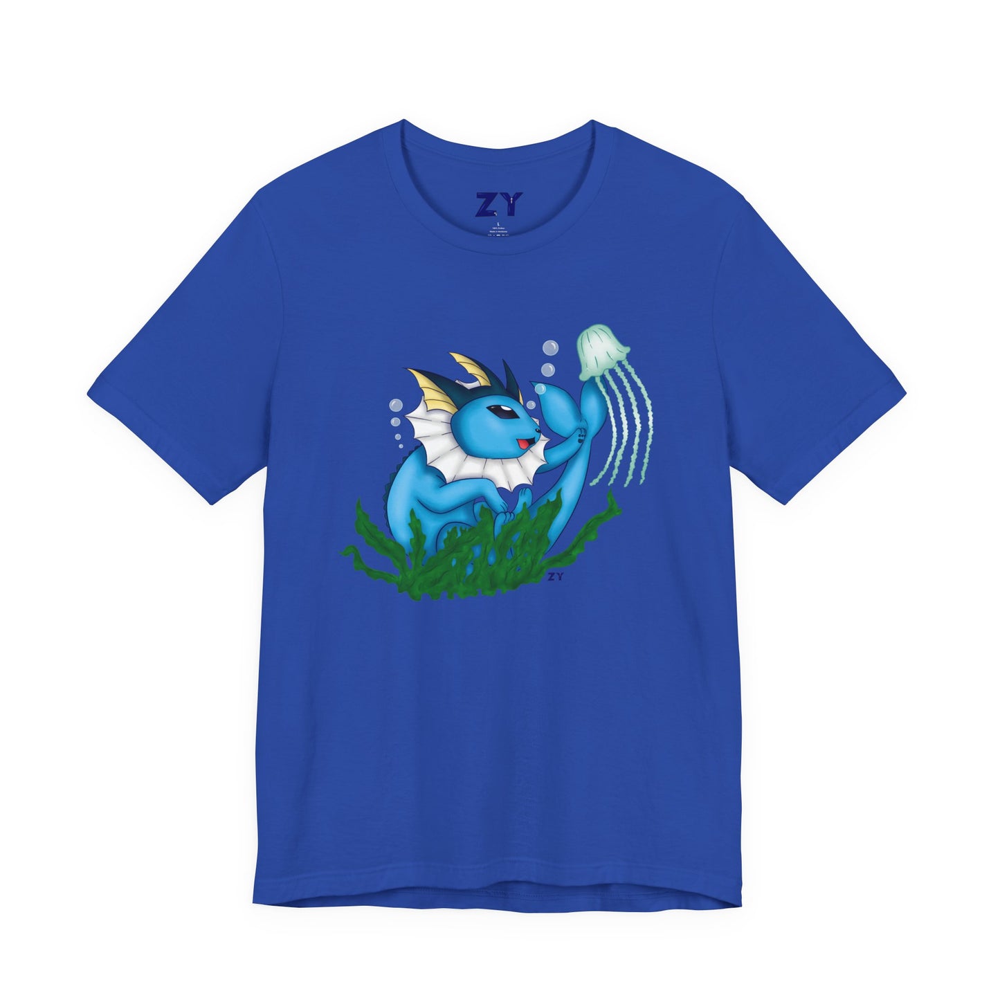 Water Play Print Character Print Unisex Jersey Short Sleeve Tee
