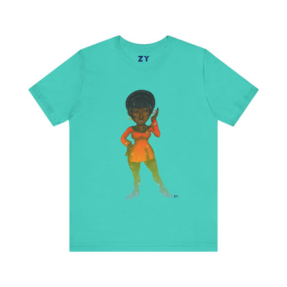 Uhura SD Fanart Print Unisex Jersey Short Sleeve Tee