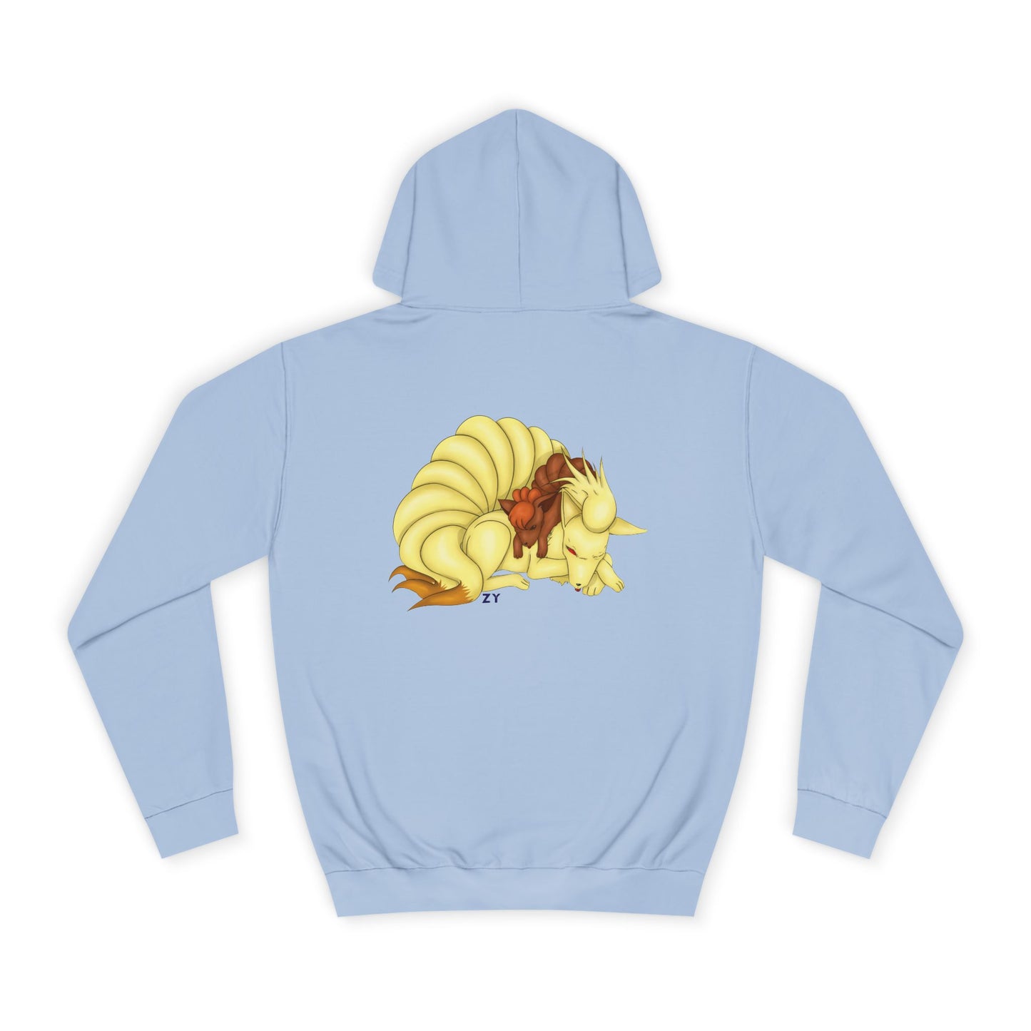 Poké Foxes 'Many Sleepy Tails' Print Unisex Hoodie