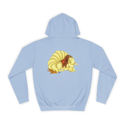 Poké Foxes 'Many Sleepy Tails' Print Unisex Hoodie