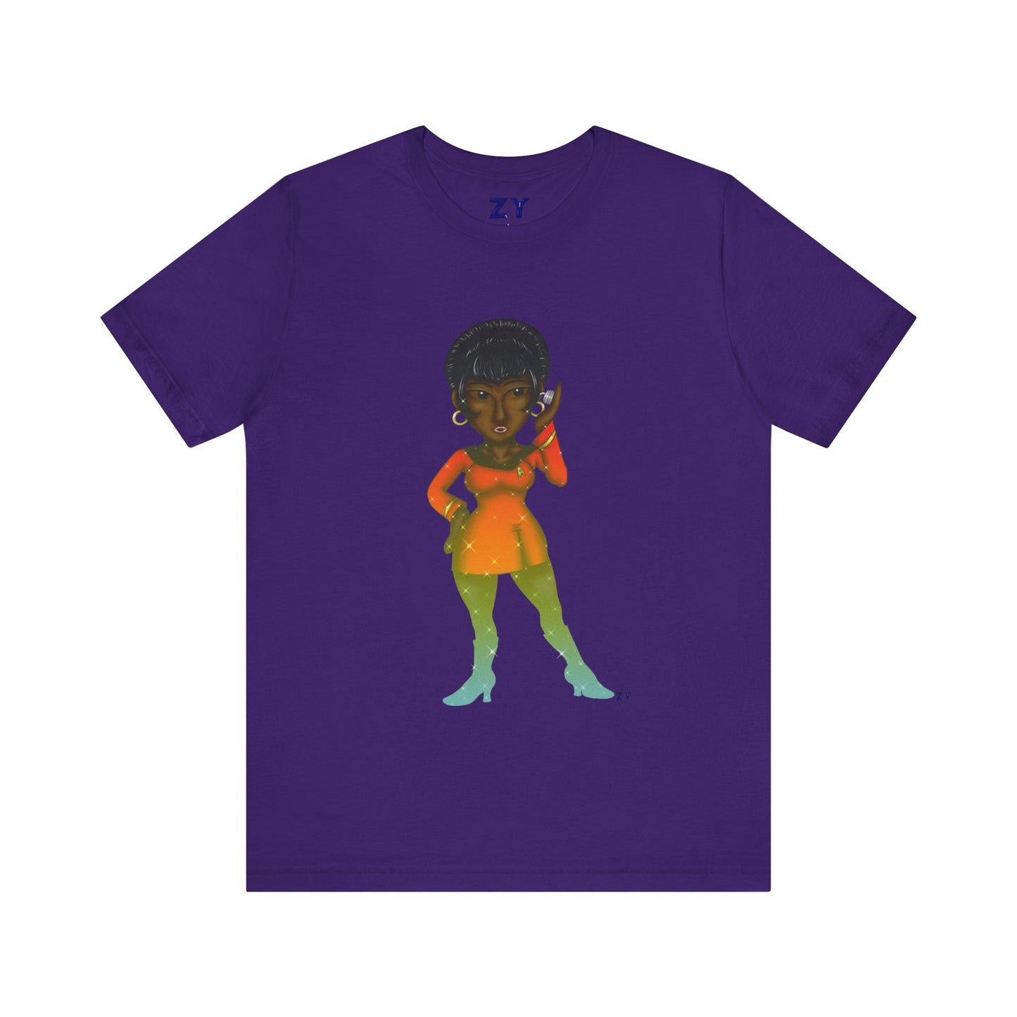 Uhura SD Fanart Print Unisex Jersey Short Sleeve Tee