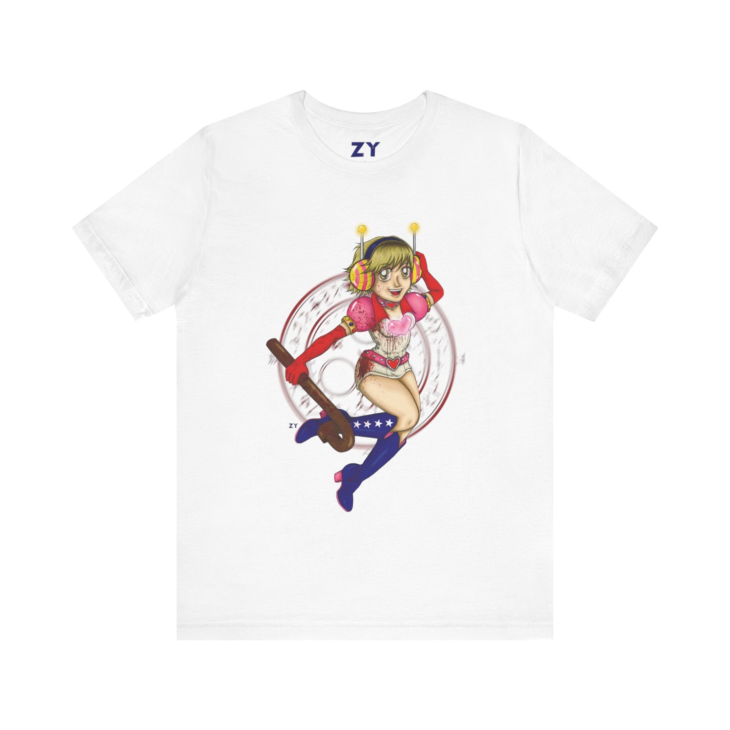 SH3 SD Princess Heart Heather Fanart Print Unisex Jersey Short Sleeve Tee