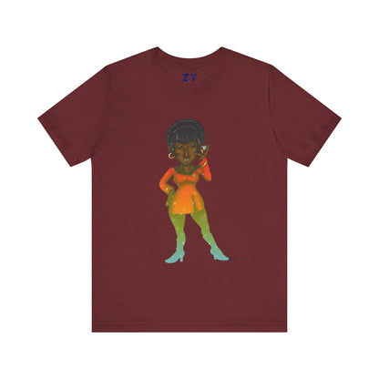 Uhura SD Fanart Print Unisex Jersey Short Sleeve Tee