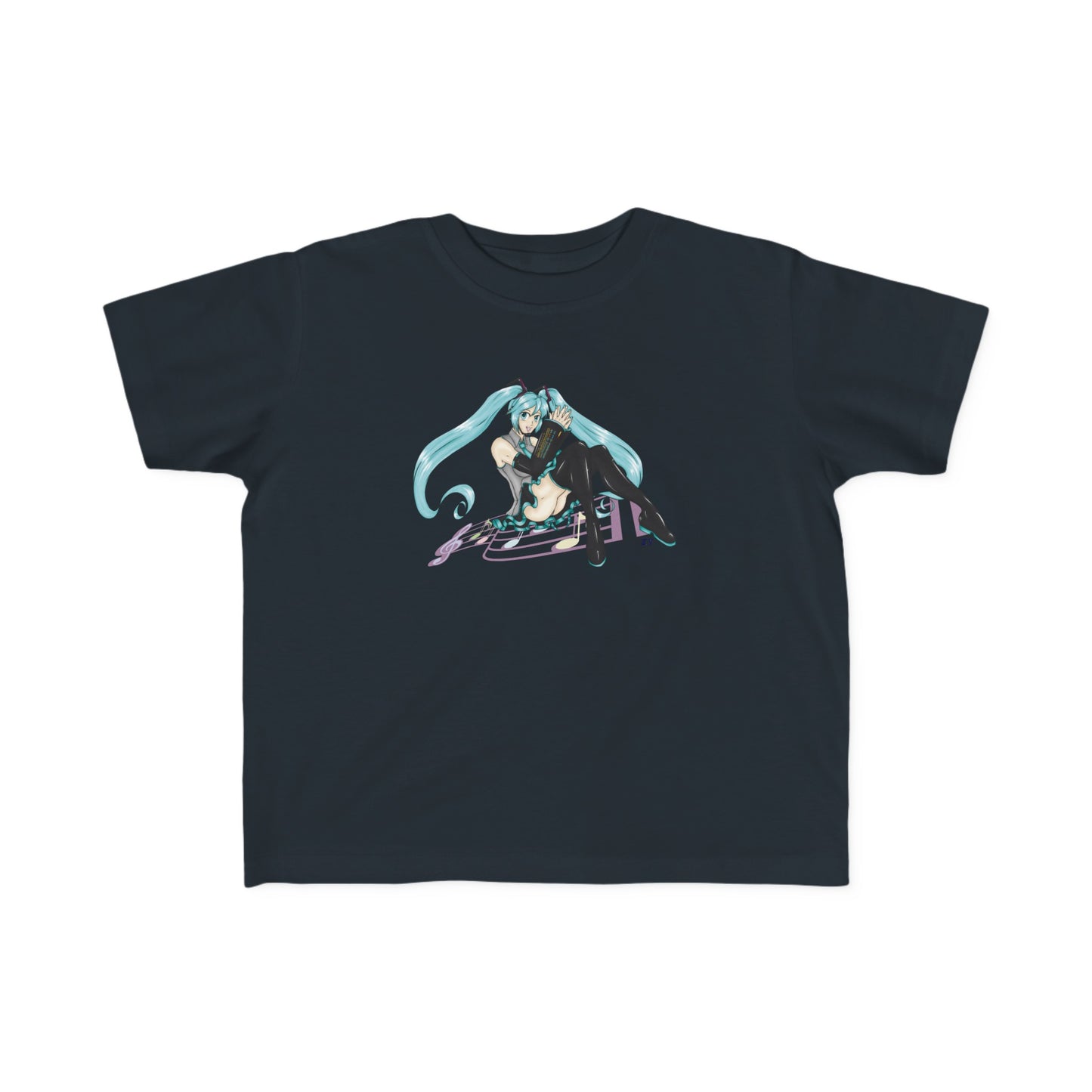 V: Miku Character Print Kid's Fine Jersey Tee