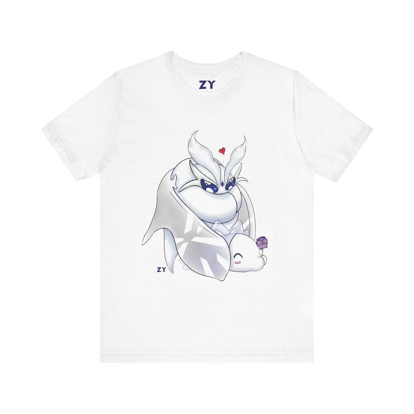 Frosty Moth Friends Print Character Print Unisex Jersey Short Sleeve Tee