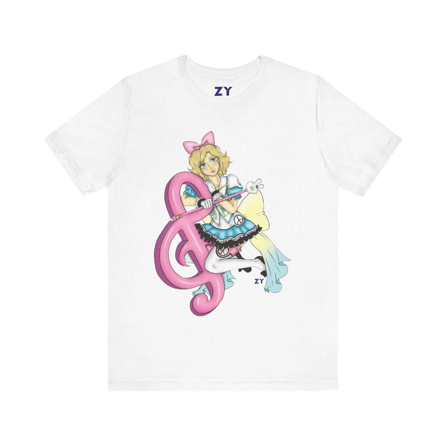 Paz MGSV Idol Print Character Print Unisex Jersey Short Sleeve Tee