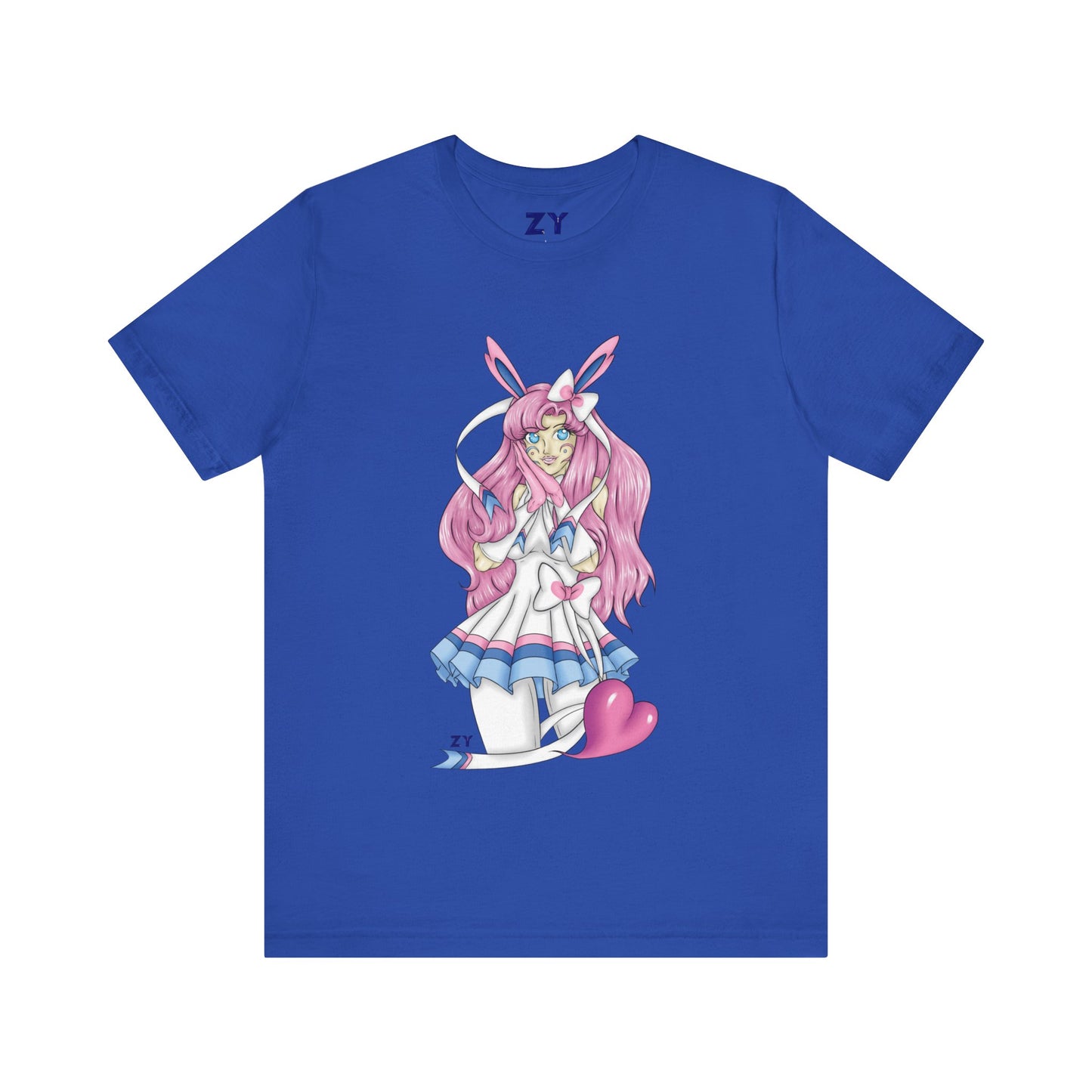 Sylve Girl Kawaii Interpretive Character Print Unisex Jersey Short Sleeve Tee