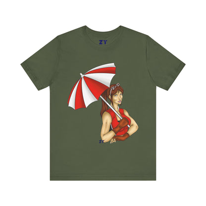 Umbrella Claire CVX Fanart Unisex Jersey Short Sleeve Tee