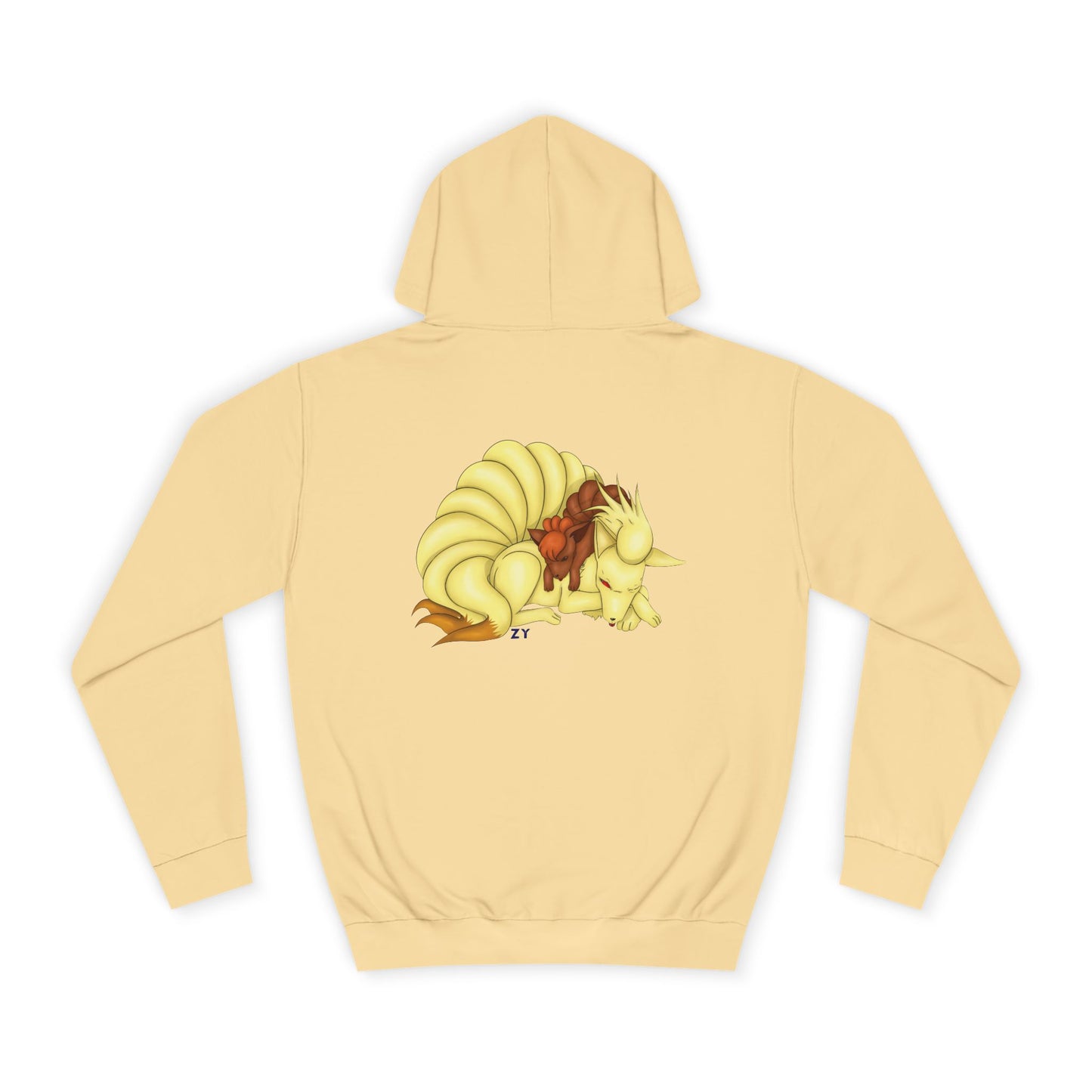 Poké Foxes 'Many Sleepy Tails' Print Unisex Hoodie