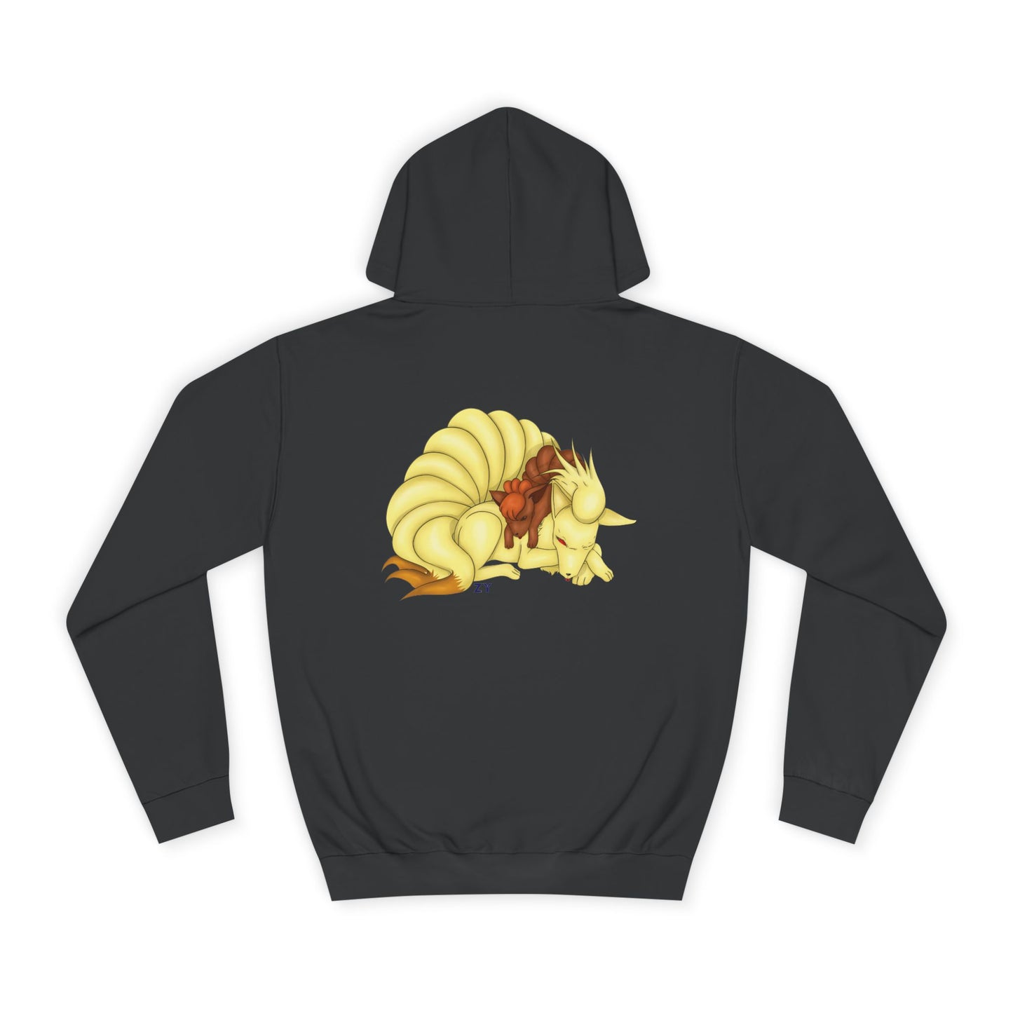 Poké Foxes 'Many Sleepy Tails' Print Unisex Hoodie