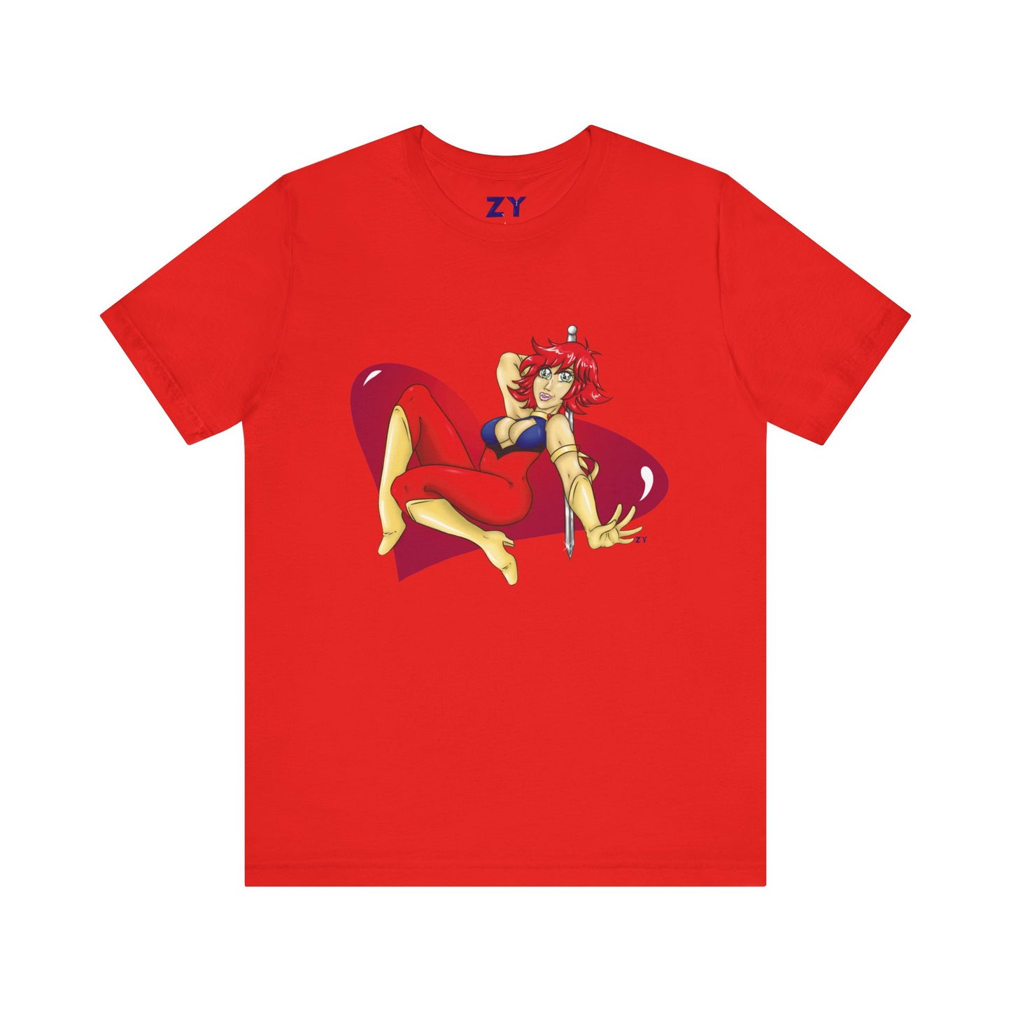 Cutey Honey Fanart Print Unisex Jersey Short Sleeve Tee