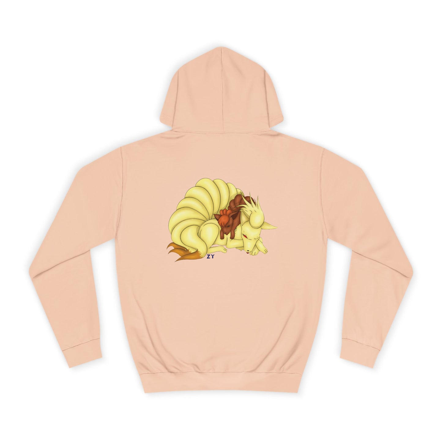 Poké Foxes 'Many Sleepy Tails' Print Unisex Hoodie