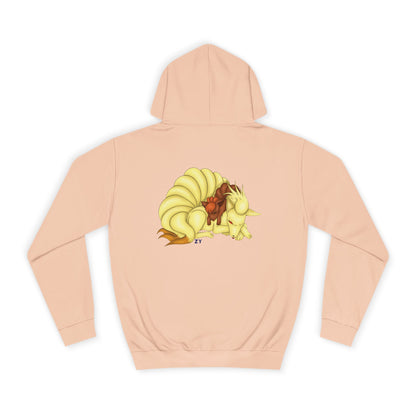 Poké Foxes 'Many Sleepy Tails' Print Unisex Hoodie