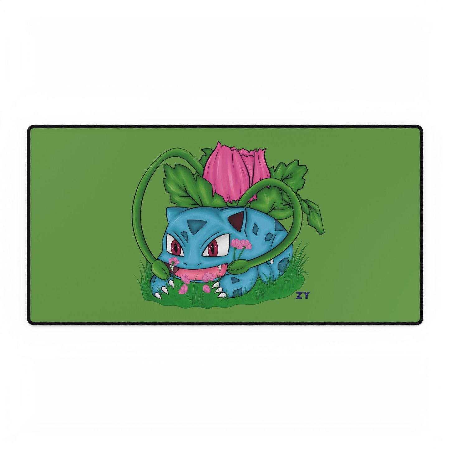 Pokesaur Flower Beast Fanart Print Desk Mat