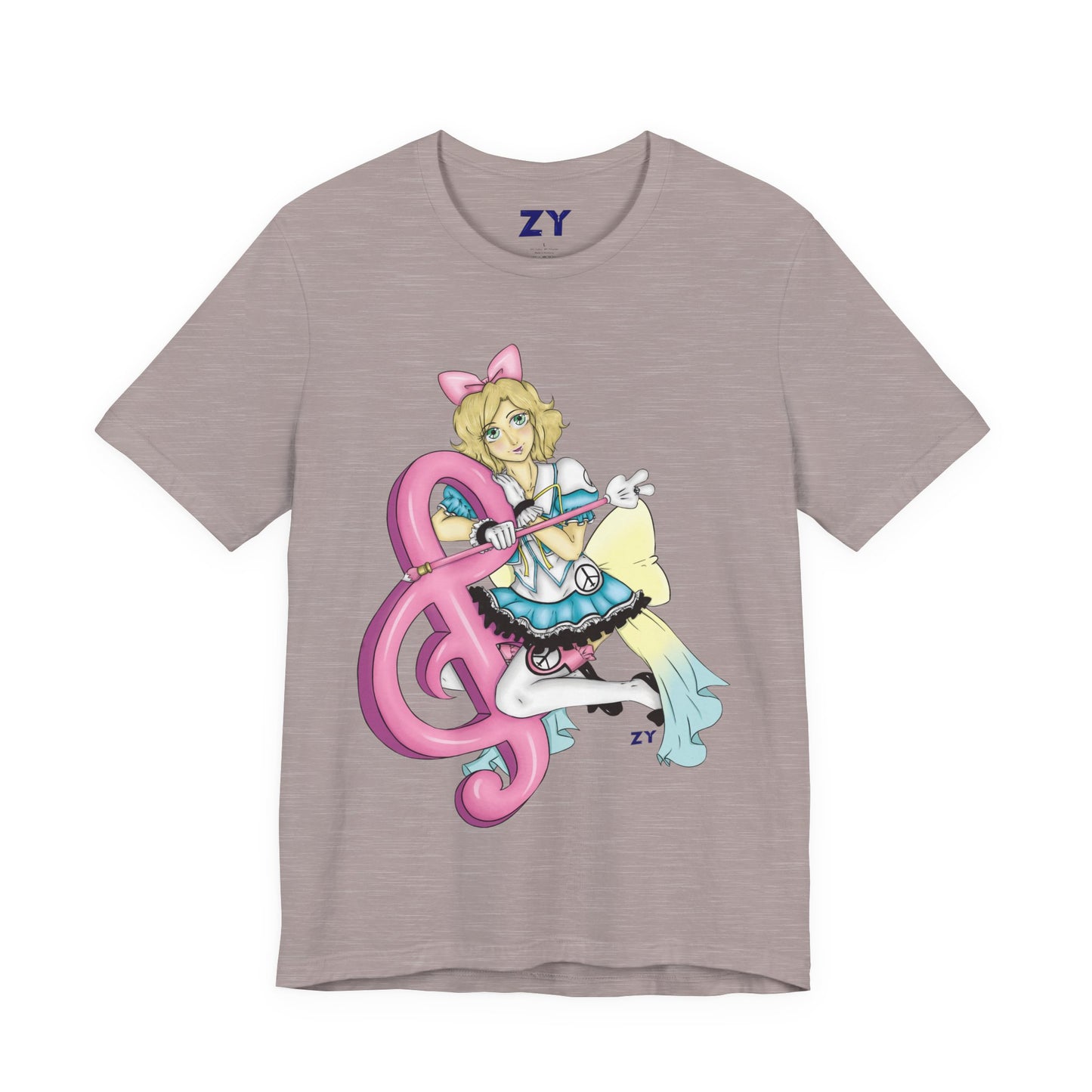Paz MGSV Idol Print Character Print Unisex Jersey Short Sleeve Tee