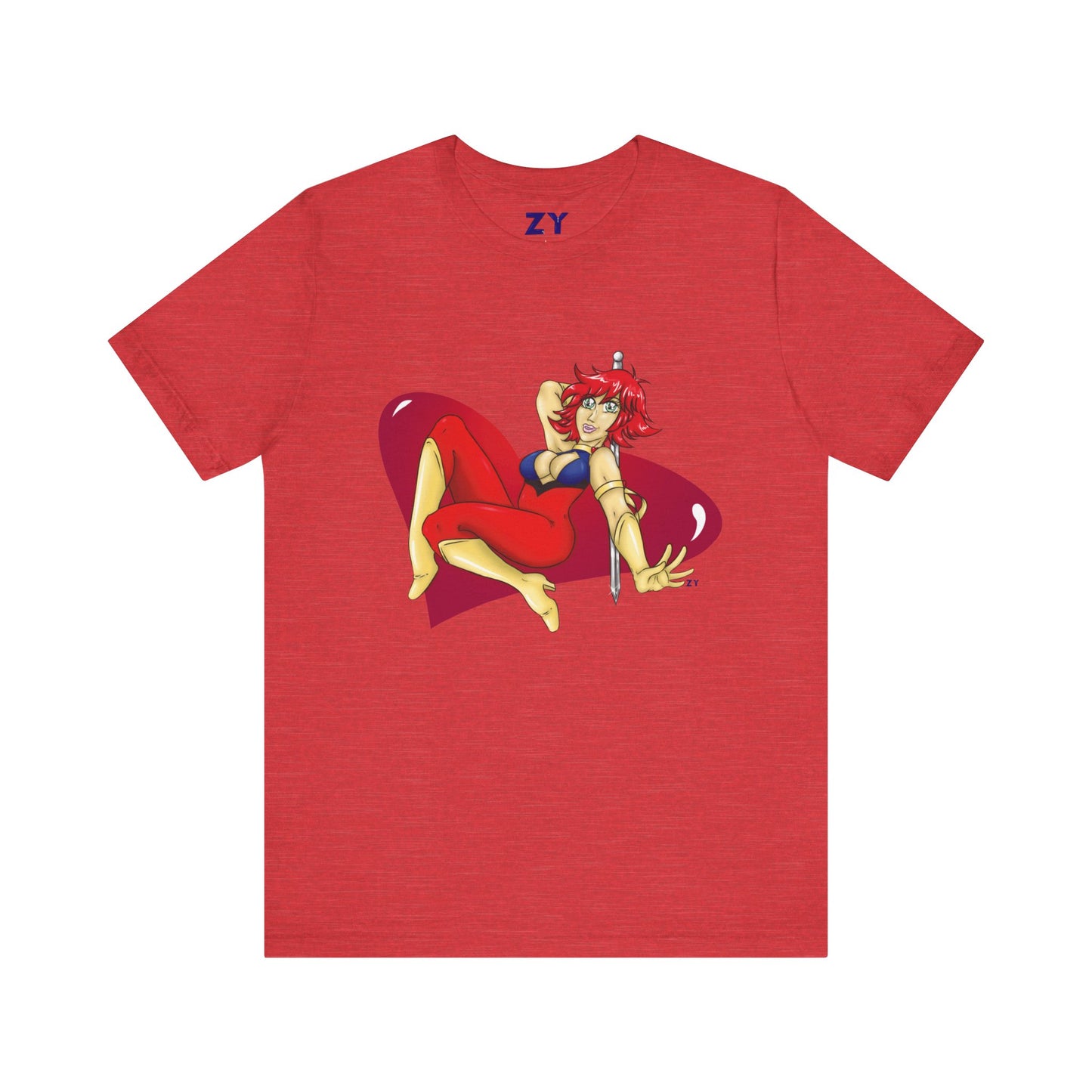 Cutey Honey Fanart Print Unisex Jersey Short Sleeve Tee