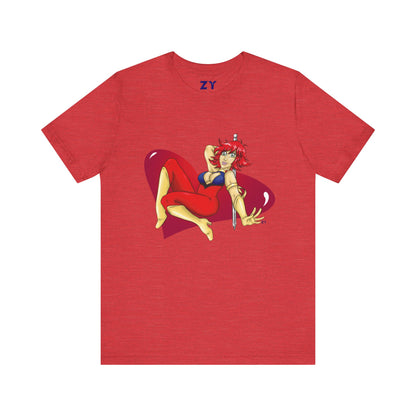 Cutey Honey Fanart Print Unisex Jersey Short Sleeve Tee