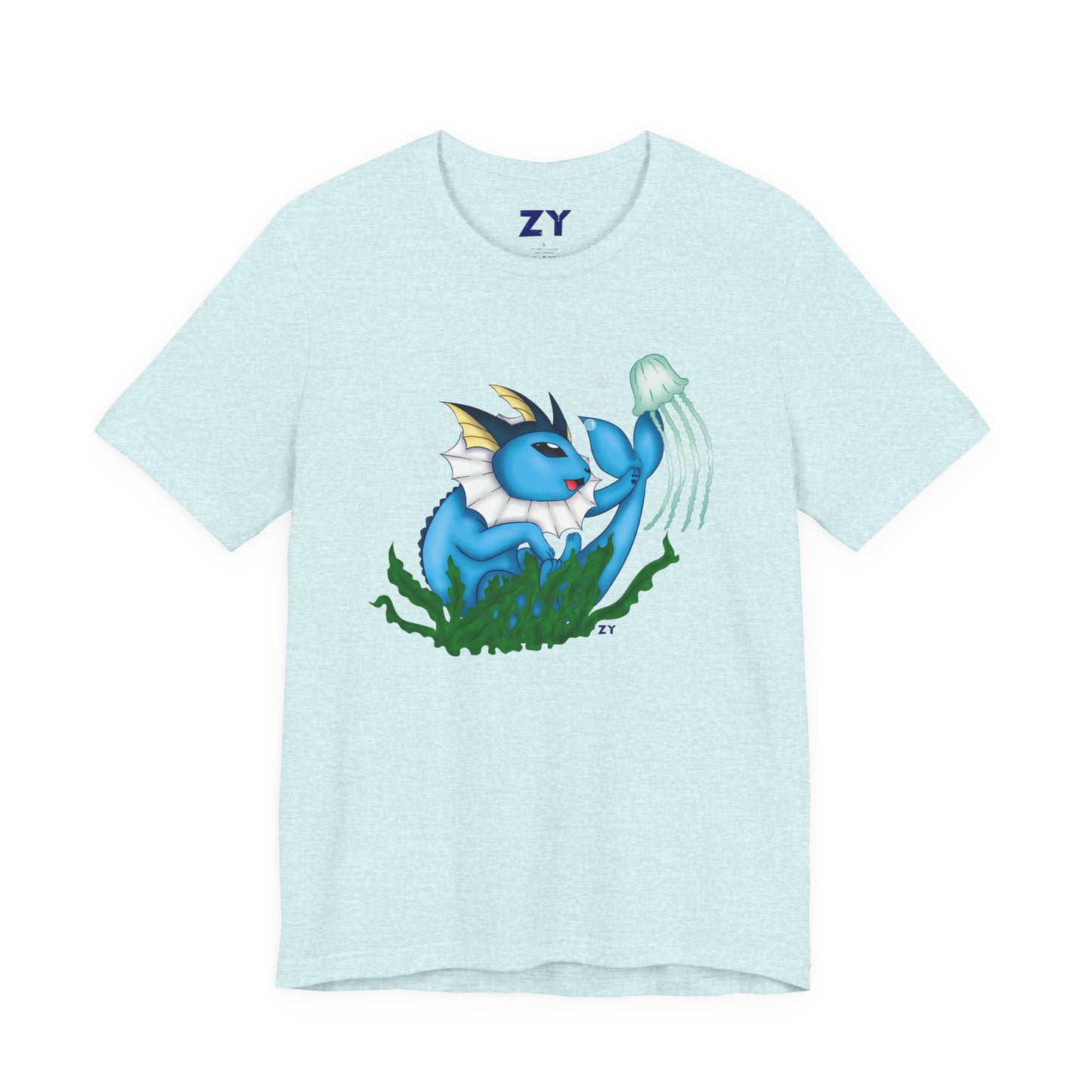 Water Play Print Character Print Unisex Jersey Short Sleeve Tee