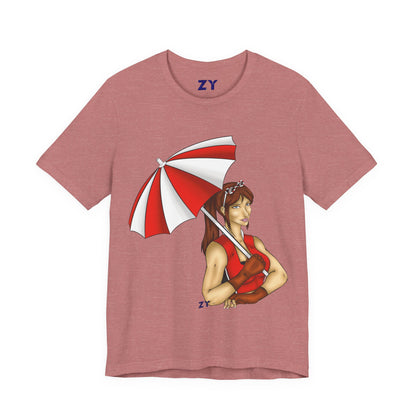 Umbrella Claire CVX Fanart Unisex Jersey Short Sleeve Tee
