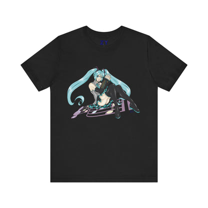 V: Miku Print Unisex Jersey Short Sleeve Tee