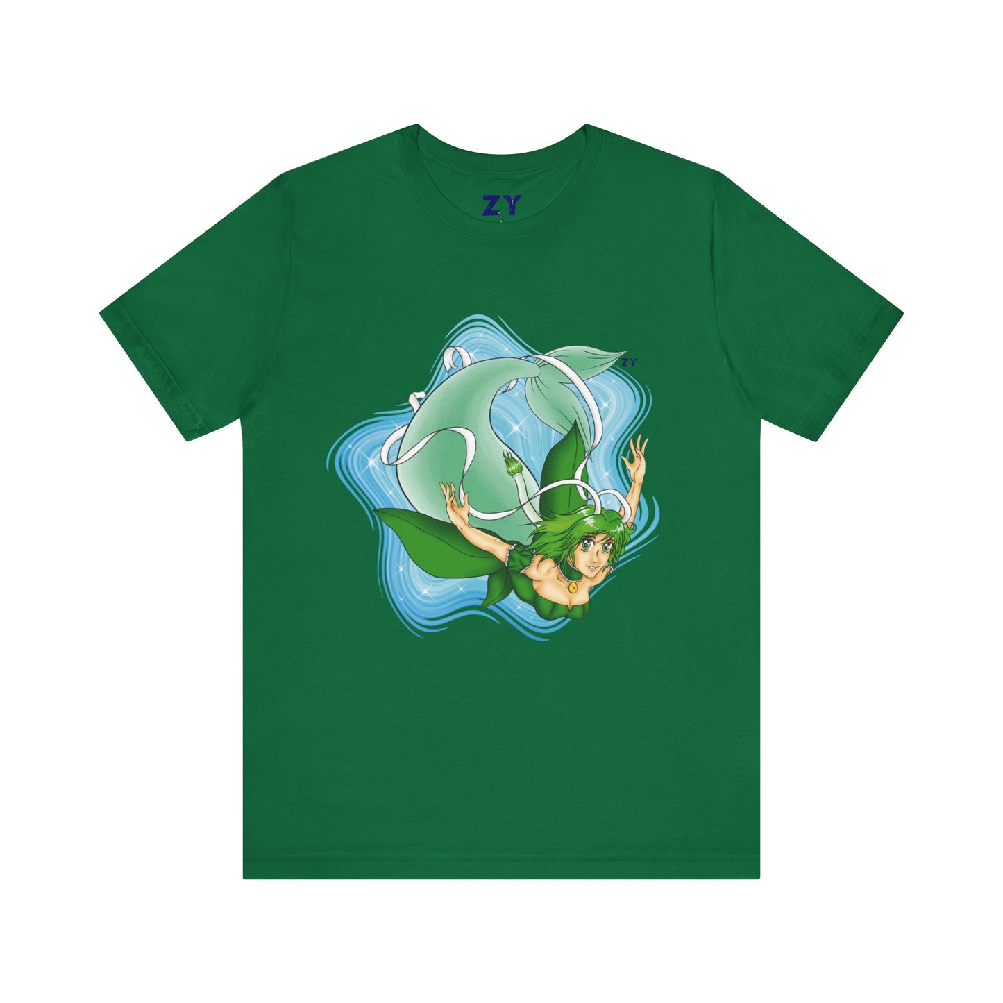 Mew Lettuce Mermaid Fanart Print Unisex Jersey Short Sleeve Tee