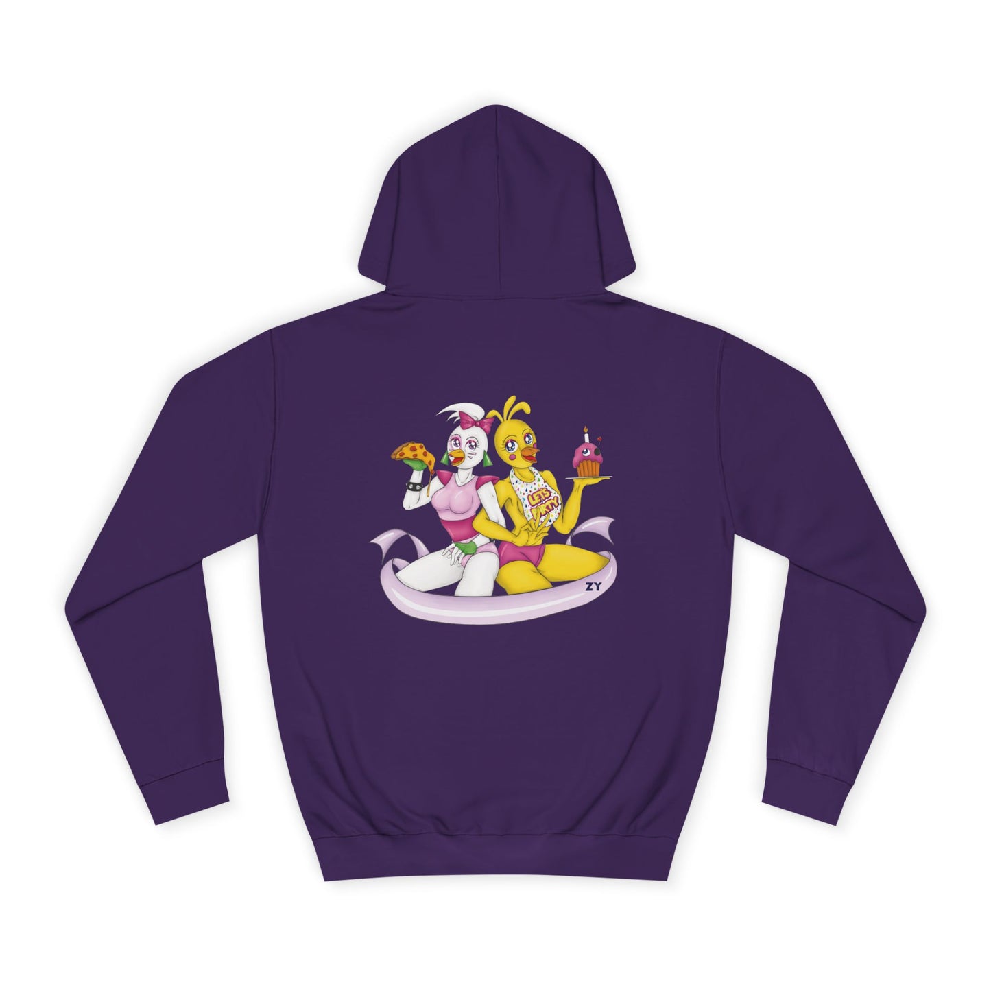 Double Chica (Toy & Glamrock) Character Print Unisex Hoodie
