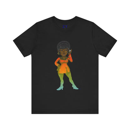 Uhura SD Fanart Print Unisex Jersey Short Sleeve Tee