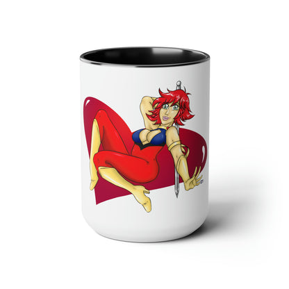 Cutey Honey Two-Tone Coffee Mugs, 15oz