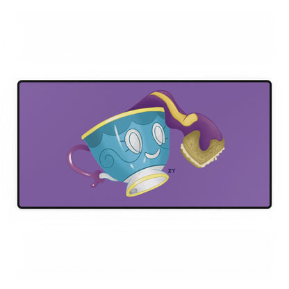 Ghostly Teacup w/ Biscuit Fanart Print Fanart Desk Mat