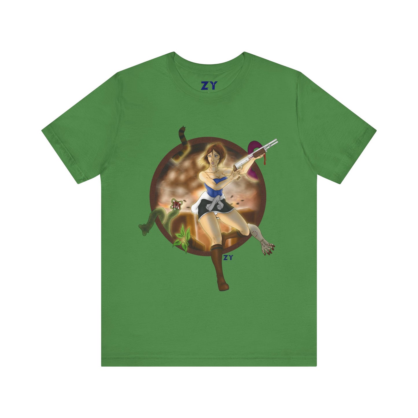 OG RE3 Jill Last Escape Character Print Fanart Unisex Jersey Short Sleeve Tee
