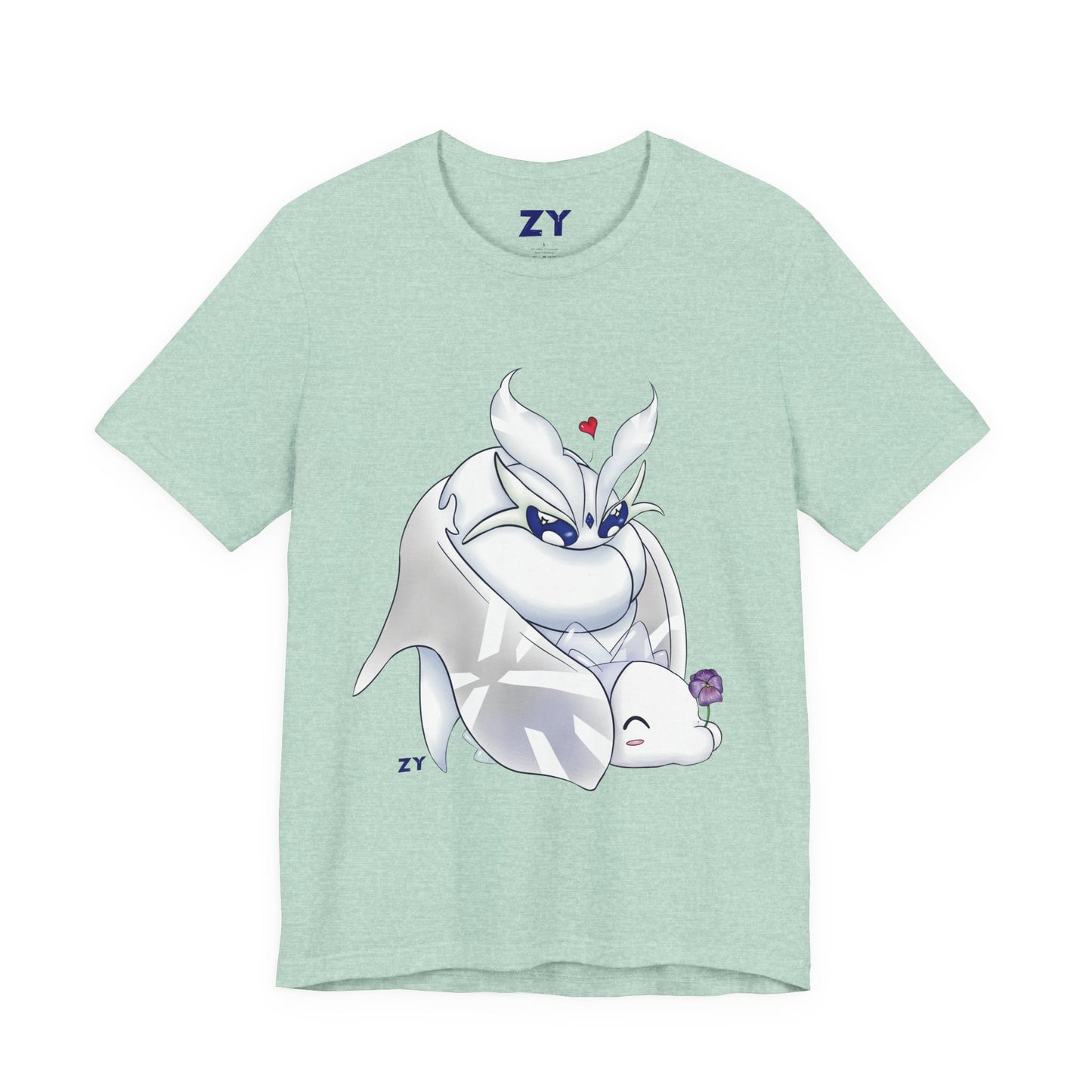 Frosty Moth Friends Print Character Print Unisex Jersey Short Sleeve Tee