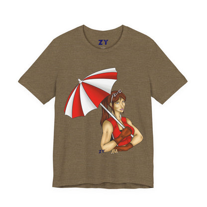 Umbrella Claire CVX Fanart Unisex Jersey Short Sleeve Tee