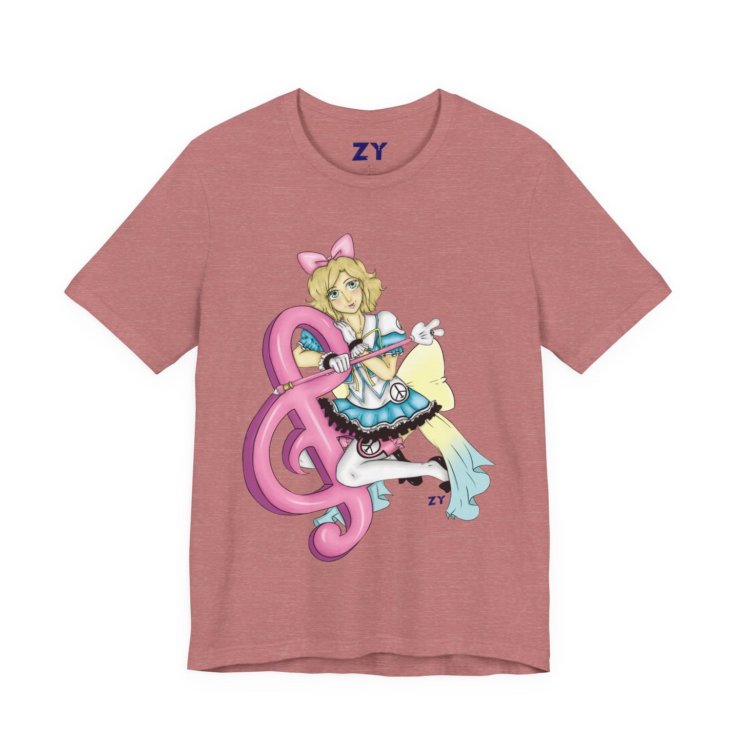 Paz MGSV Idol Print Character Print Unisex Jersey Short Sleeve Tee