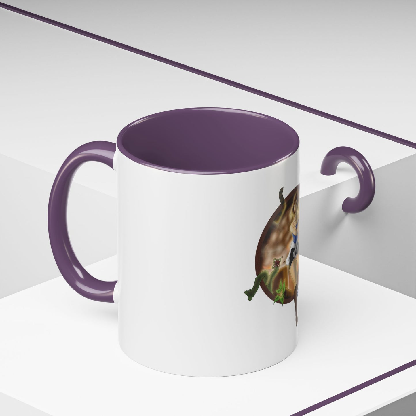 OG RE3 Jill Last Escape Character Print Fanart Two-Tone Coffee Mugs, 15oz