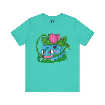 Pokesaur Fanart Print Unisex Jersey Short Sleeve Tee