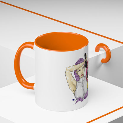 KPOP Trio Fanart Print OG Two-Tone Coffee Mugs, 15oz