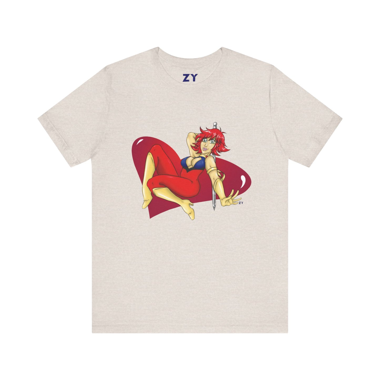 Cutey Honey Fanart Print Unisex Jersey Short Sleeve Tee