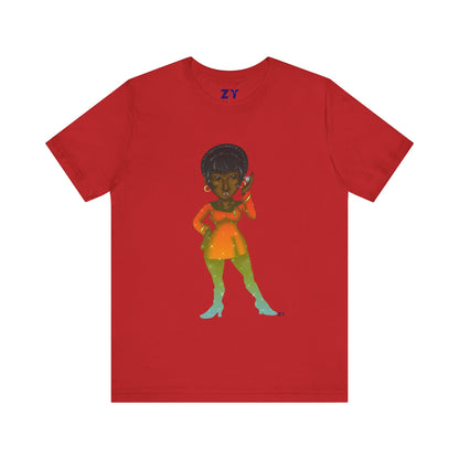 Uhura SD Fanart Print Unisex Jersey Short Sleeve Tee