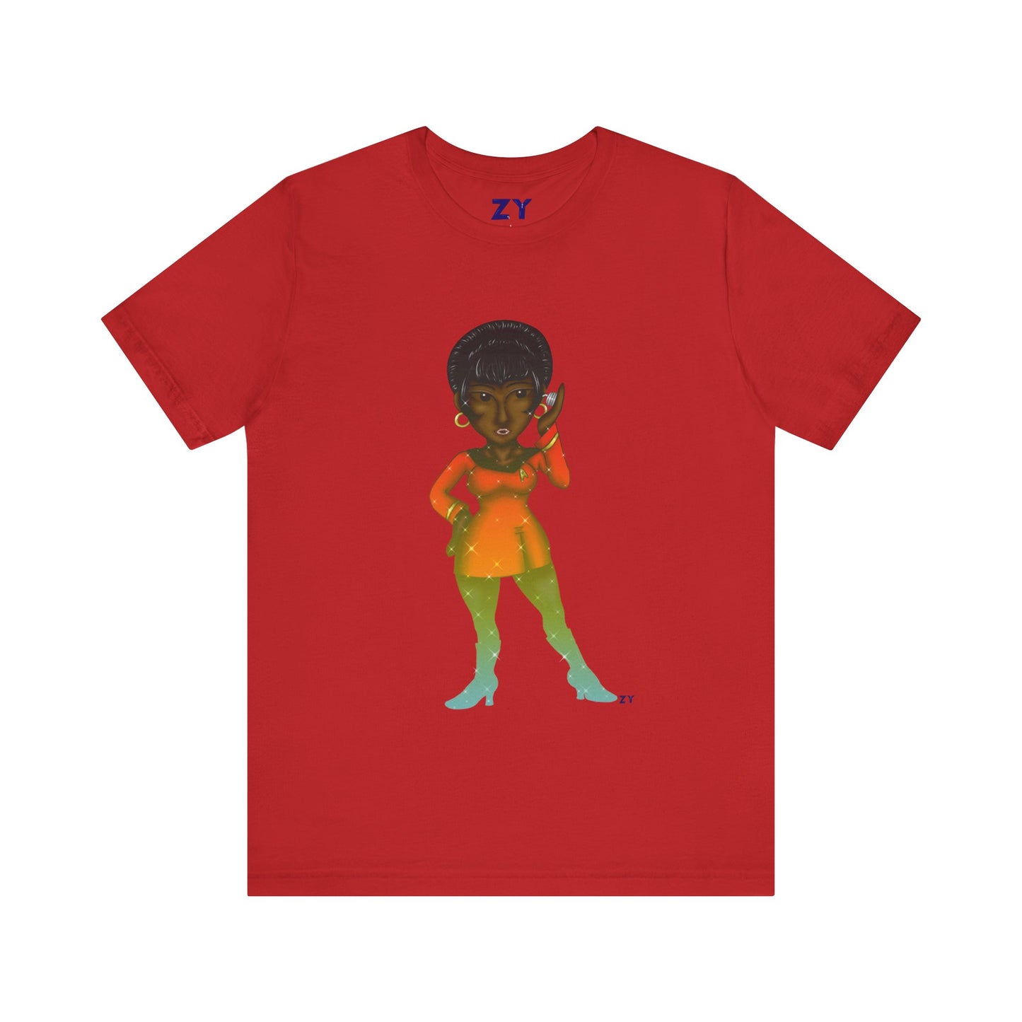 Uhura SD Fanart Print Unisex Jersey Short Sleeve Tee