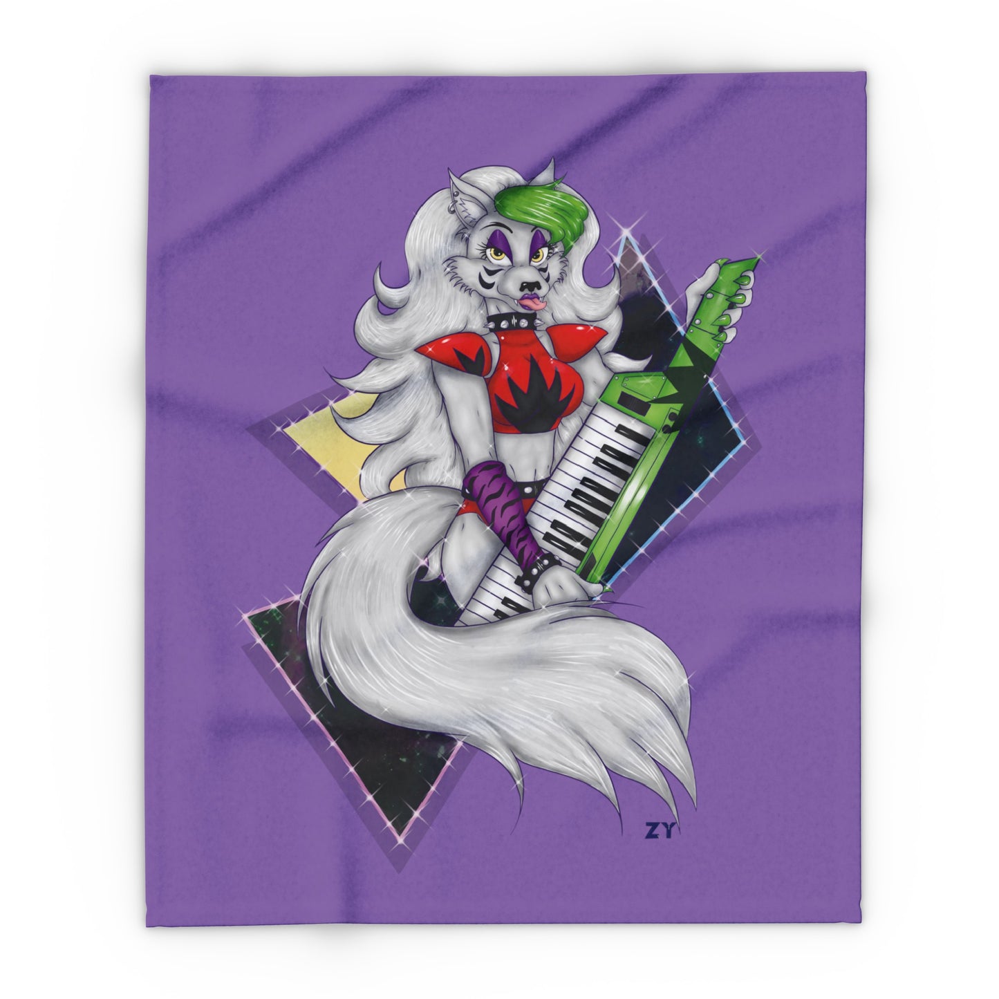 Roxy Rockstar Character Print Arctic Fleece Blanket